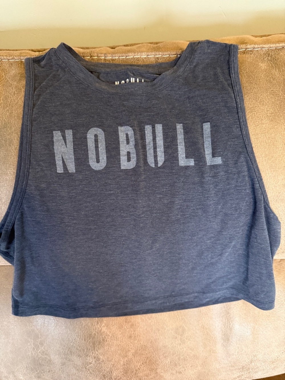 NOBULL Navy Cropped Muscle Tank